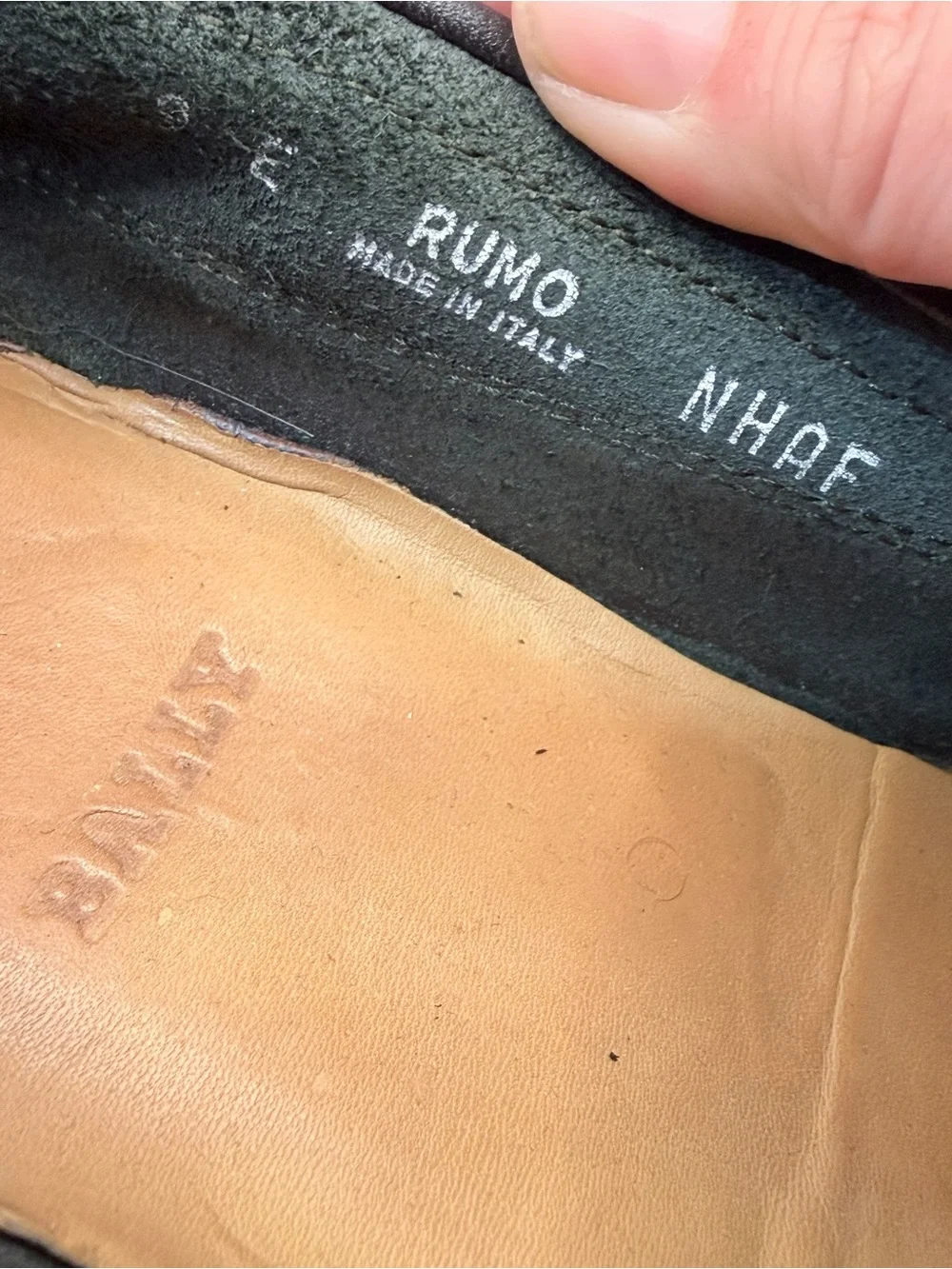 Bally Rumo Brown Leather & Green Suede Loafers Men’s 9E Made in Italy